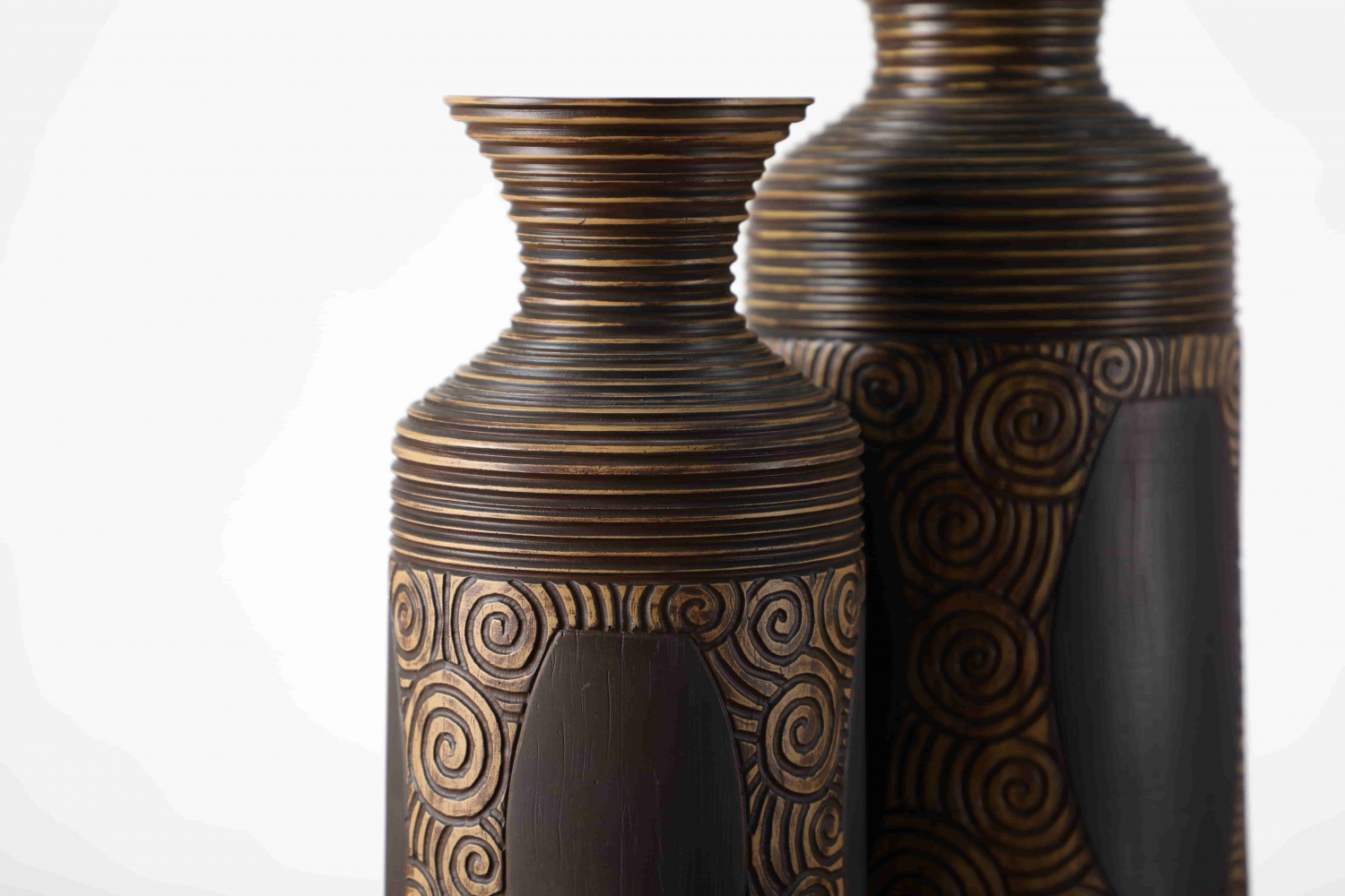 Antique style decorative polyresin vases for home decor flower vase luxury