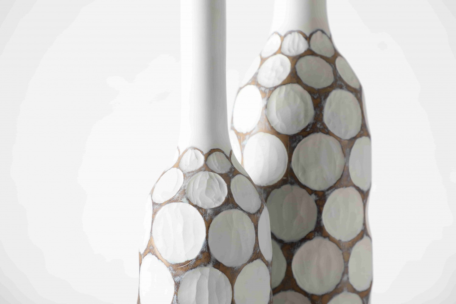 Best Selling modern white narrow neck decorative vases home decor flower vase for hotels