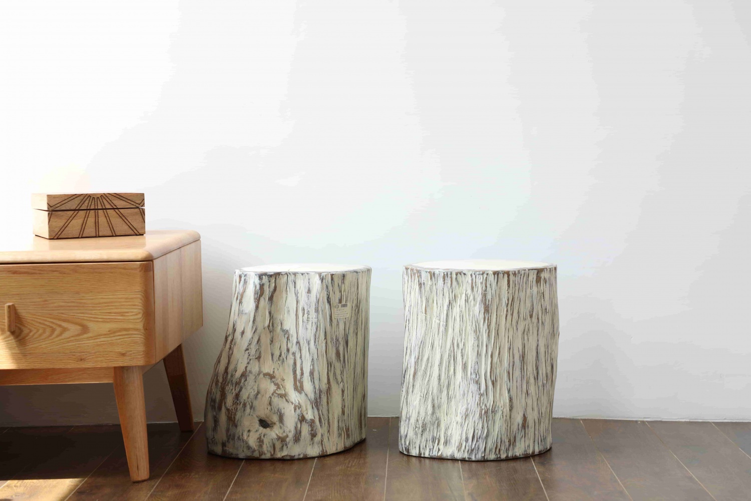 Display Home Decoration Craft abstract modern wood resin stool