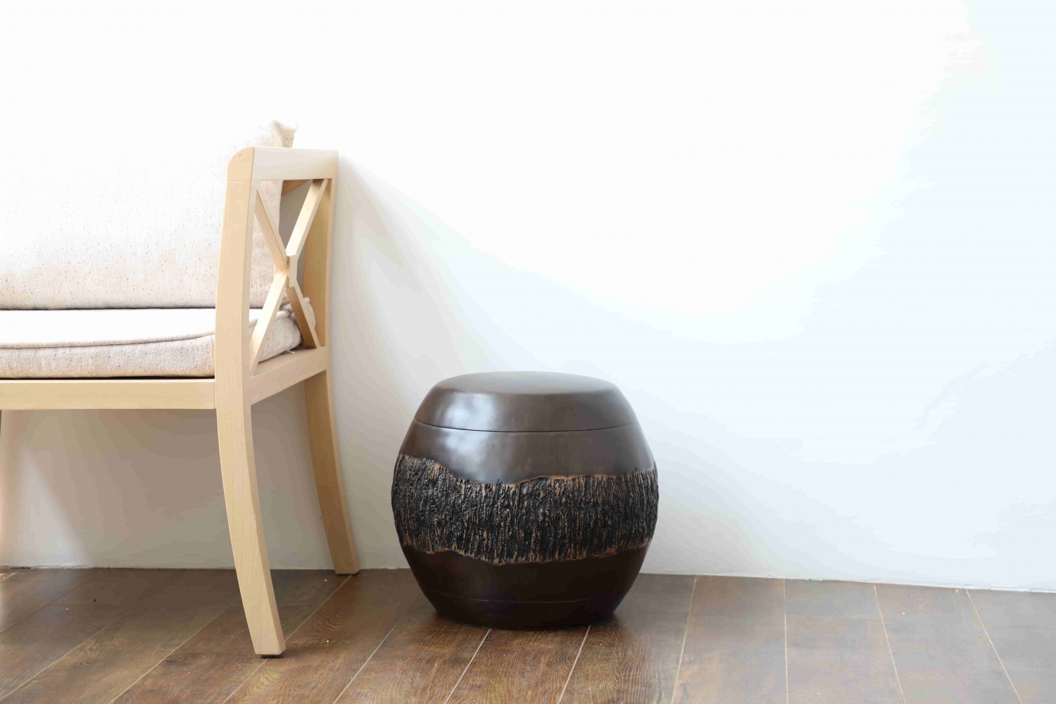 Home Decoration Craft Ornament antique modern wood resin Low stool