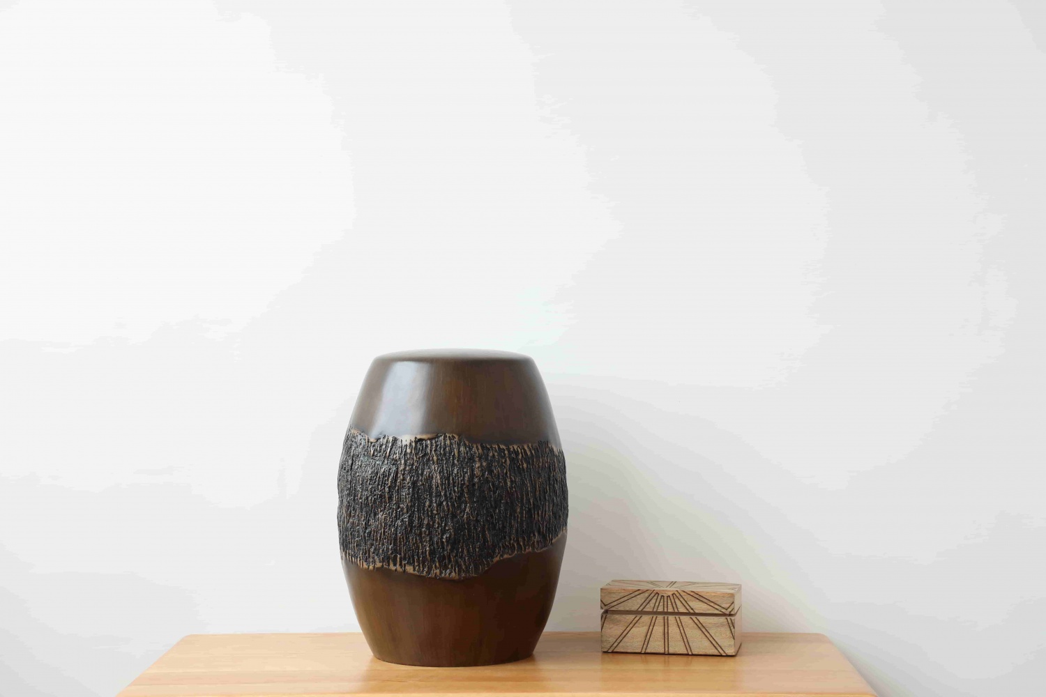 Home Decoration Craft Ornament antique modern wood resin Low stool