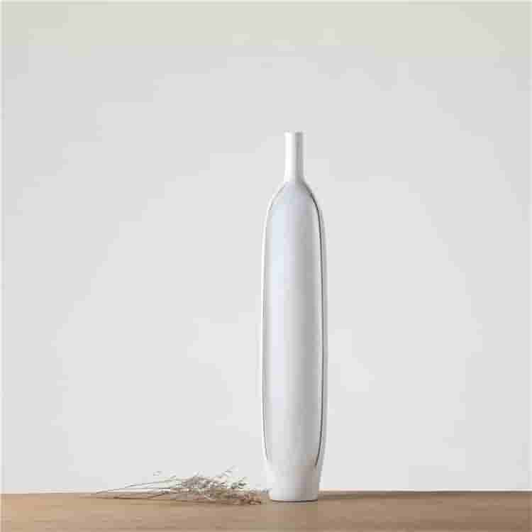 Popular home corner exquisite europe style vases elegant white resin flower vase home decoration