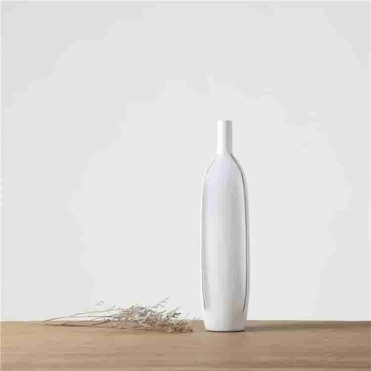 Popular home corner exquisite europe style vases elegant white resin flower vase home decoration