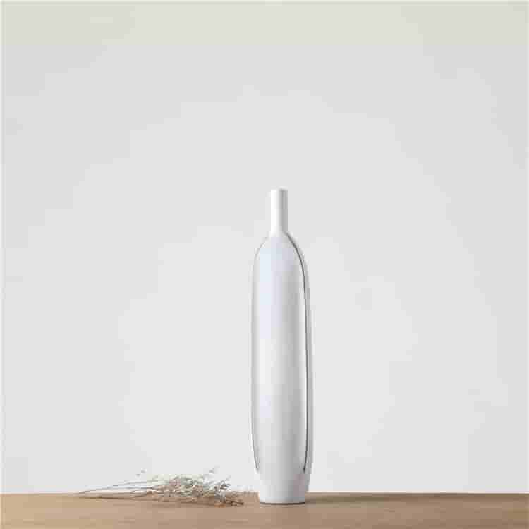 Popular home corner exquisite europe style vases elegant white resin flower vase home decoration