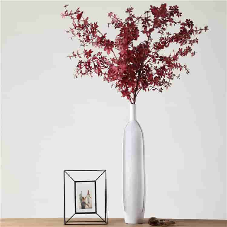 Popular home corner exquisite europe style vases elegant white resin flower vase home decoration