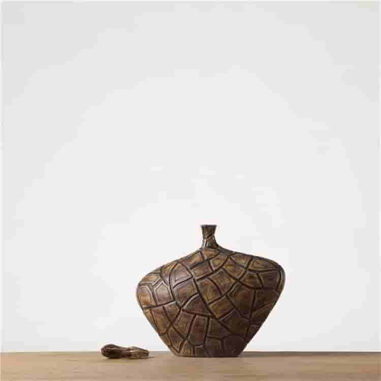 Retro unique design florist vase polyresin crafts living room decor resin vases for home decor