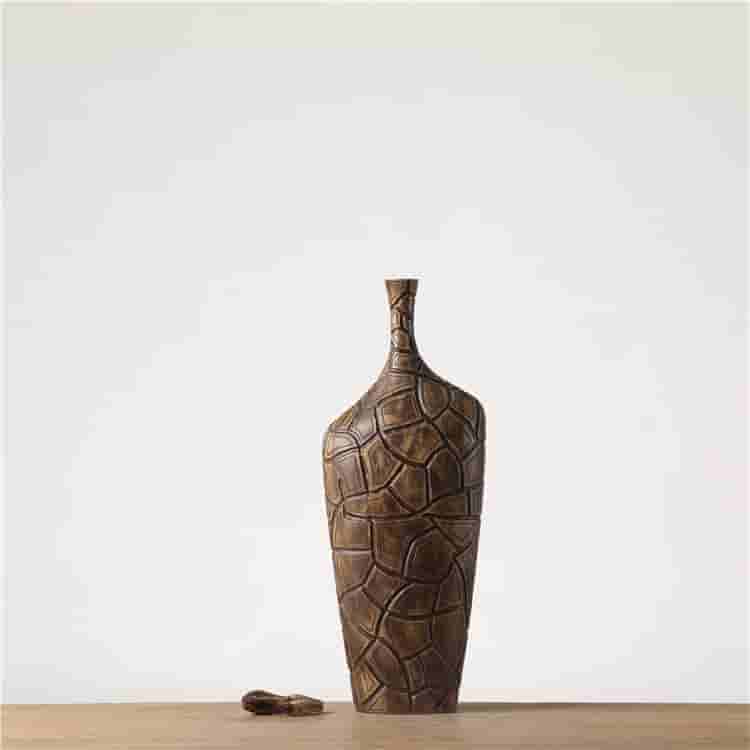 Retro unique design florist vase polyresin crafts living room decor resin vases for home decor