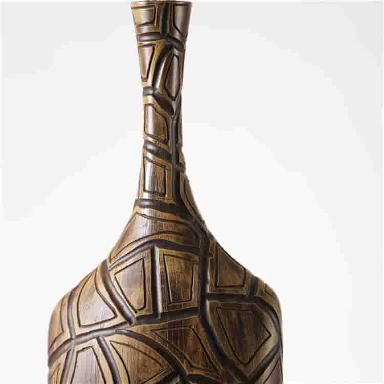 Retro unique design florist vase polyresin crafts living room decor resin vases for home decor