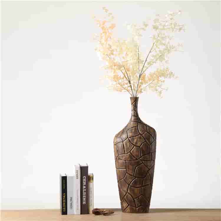 Retro unique design florist vase polyresin crafts living room decor resin vases for home decor