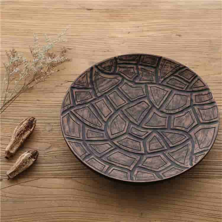 Handmade craft antique design embossed candlestick tray nordic decorative resin tray set decoration candlestick with tray
