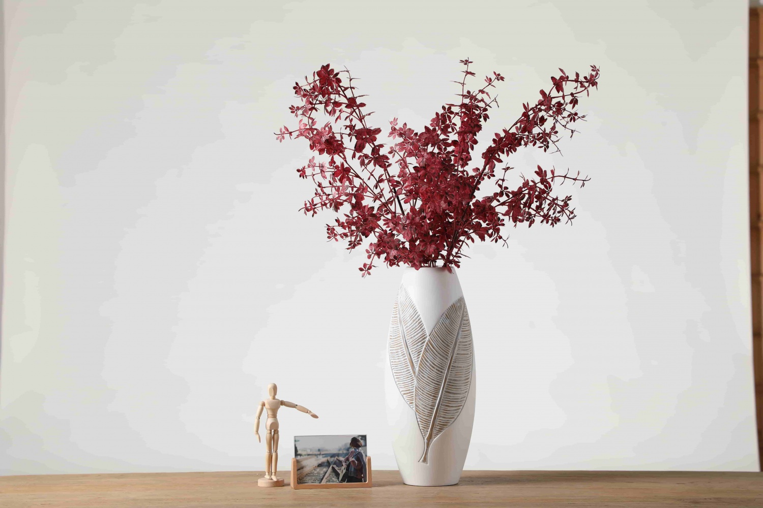New Design Nordic Tall White Vase Retro Art Vase Decor Large Floor Vase For Home Decor