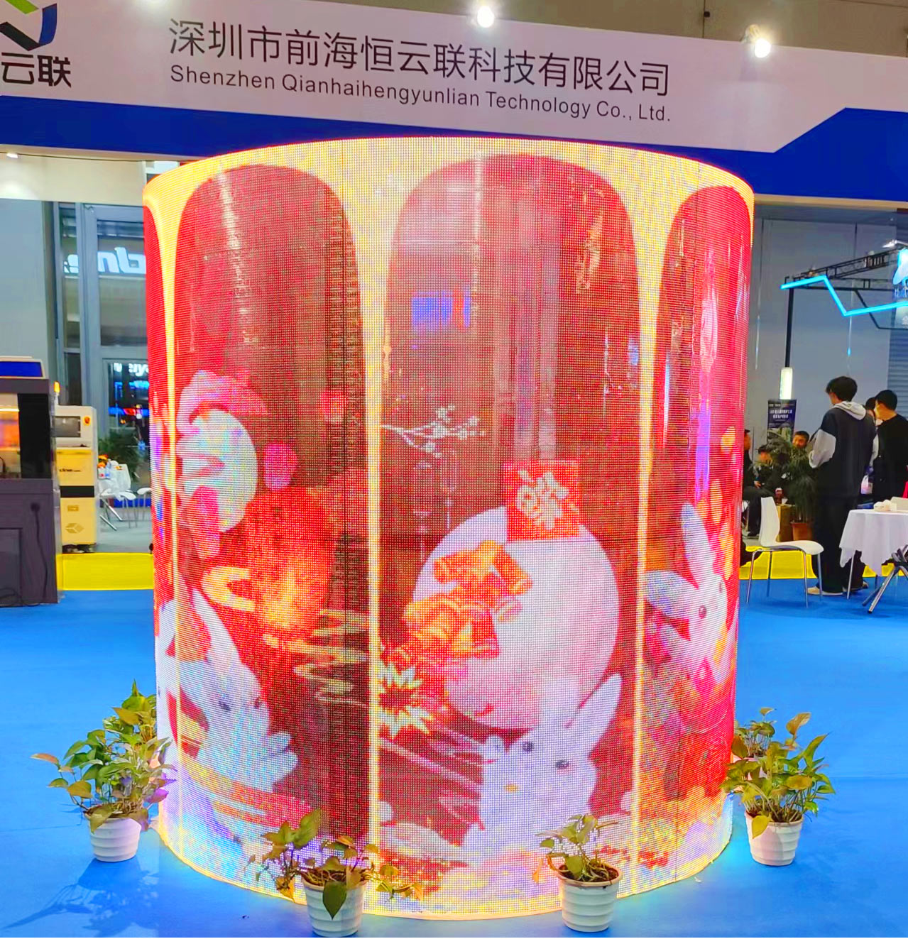 柔性LED透明异型屏