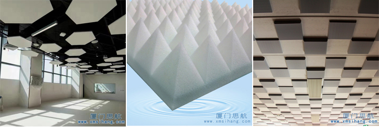 Melamine foam Sound absorption applications