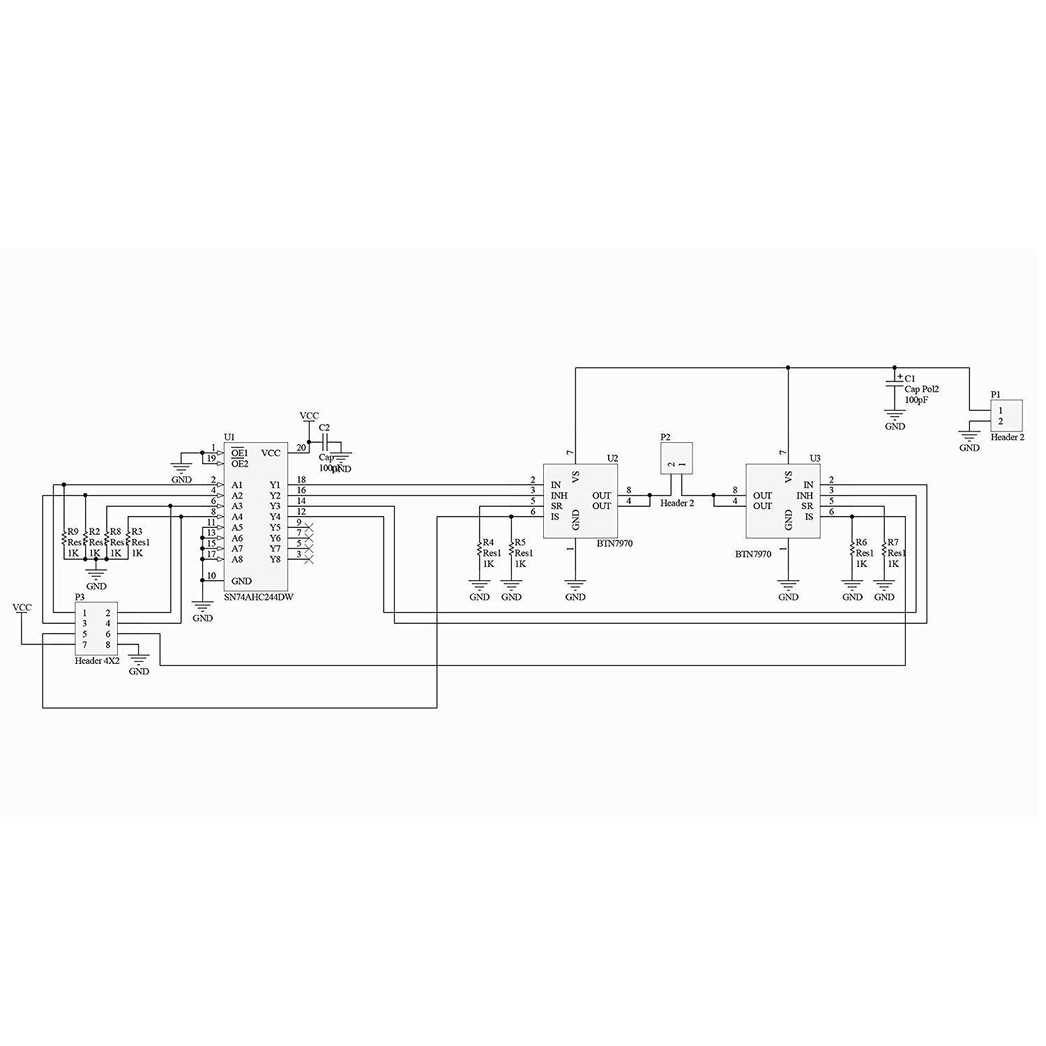 HiLetgo BTS7960 43A High Power Motor Driver Module/ Smart Car Driver