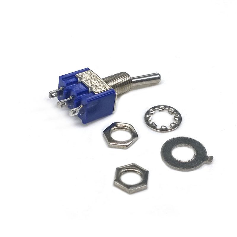 6A/125V 3A/250V ON/OFF/ON 3 Terminals 3 Position Toggle Switch Single ...