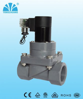 YCFP31系列先導式PVC防腐電磁閥