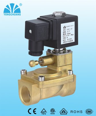 YCXF11系列常閉帶手動關閉消防電磁閥