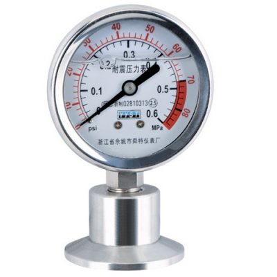 YNBF全不銹鋼膜片式耐震壓力表