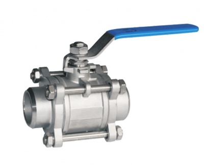 三片式對焊球閥