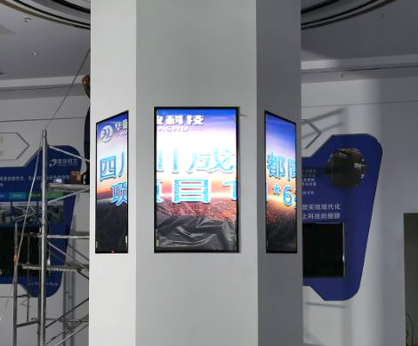 四川成都49寸1X6高清液晶拼接幕墙