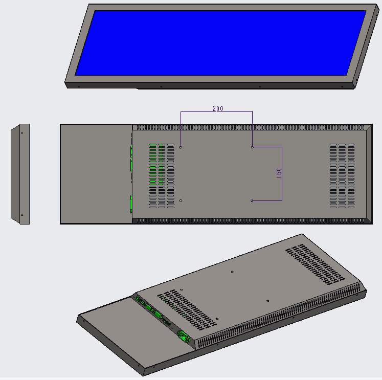 33.8寸条形屏广告机