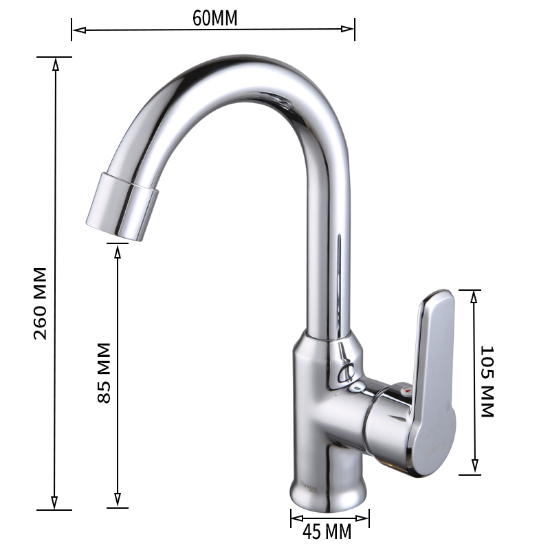 912-109面盆单孔冷热混淆龙头