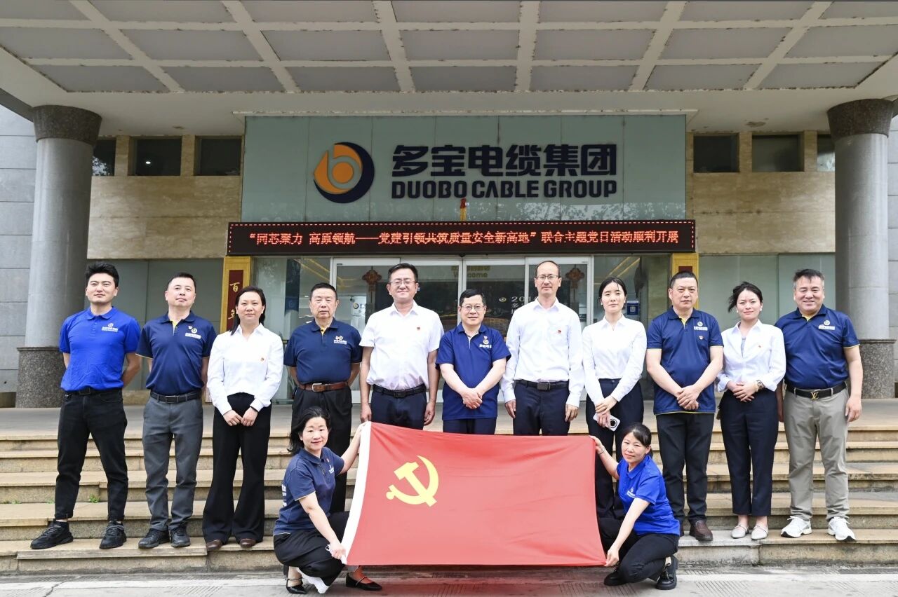 多宝电缆与高海拔电器检测开展联合主题党日活动