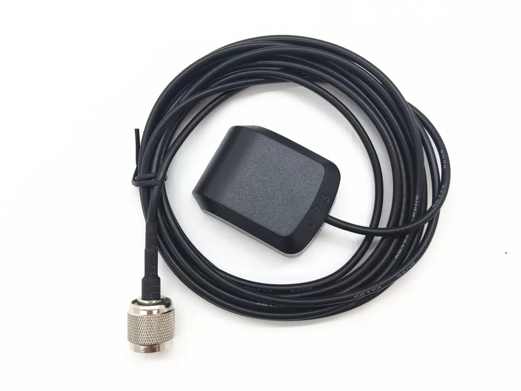 TNC Male Connector Portable Car GPS Antenna , Vehicle Gps Antenna With RG 174 3 M Cable