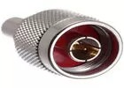 50 Ohm 12 Ghz RF Coaxial Connectors Male Plug Crimp Stainless Steel Body Material