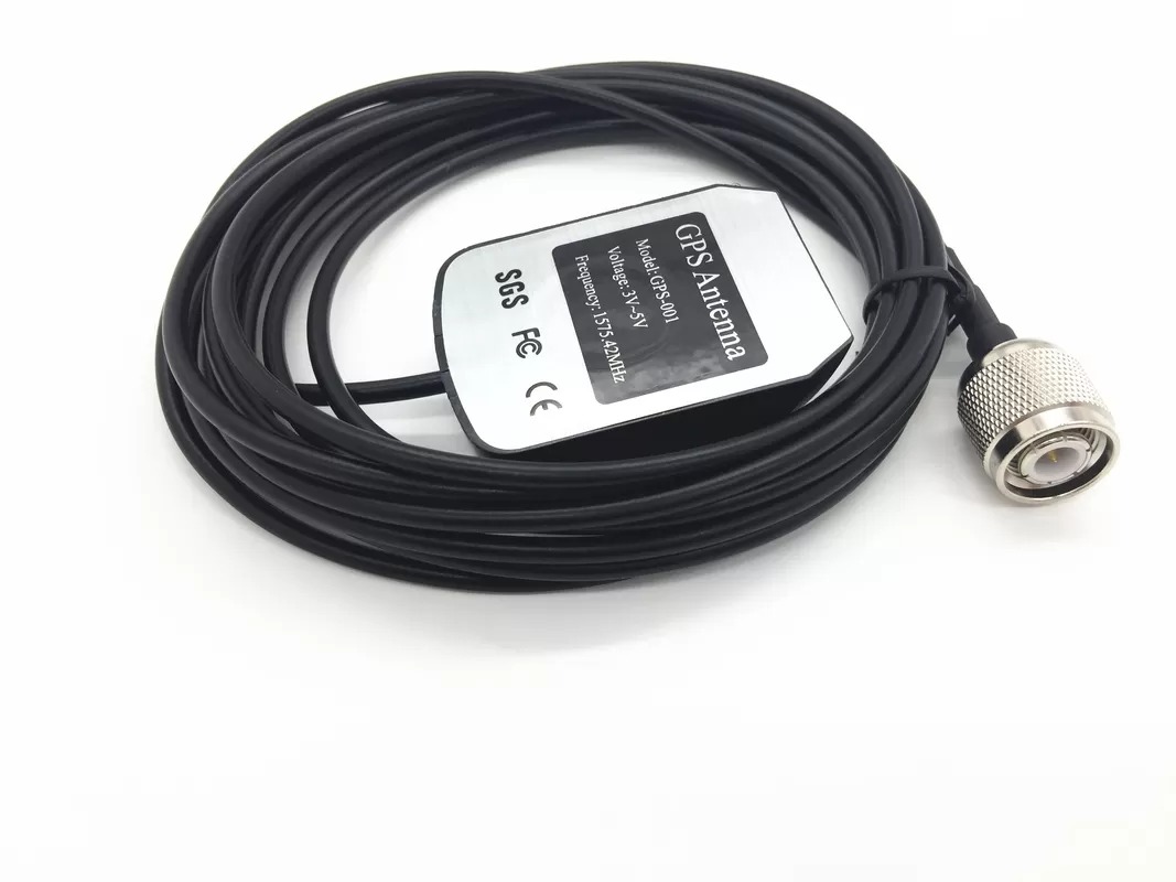 TNC Male Connector Portable Car GPS Antenna , Vehicle Gps Antenna With RG 174 3 M Cable