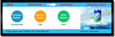 VLT320-SBL-FHD-130 28 inch Bar LCD for Transportation