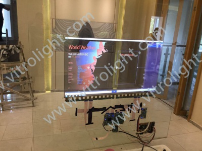 Suzhou China State Construction Group model house transparent OLED