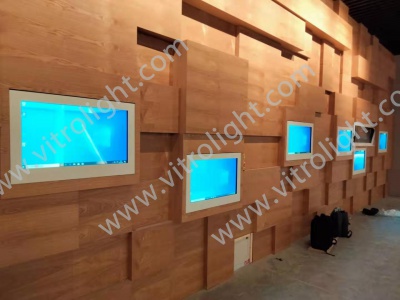 32-inch transparent screen of Hangzhou New Fourth Army Two Crossing Fuchunjiang Memorial Hall 