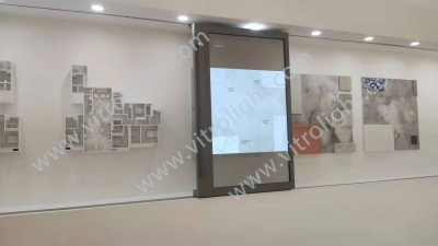 55-inch sliding rail screen project of Lanxiang Lake sales office in Minhang District, Shanghai