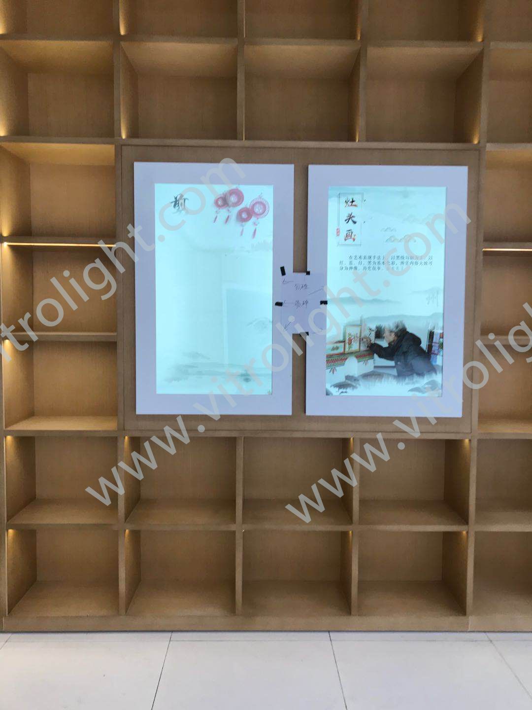 46-inch transparent screen of Jiaxing Xinxiu District Project Pavilion