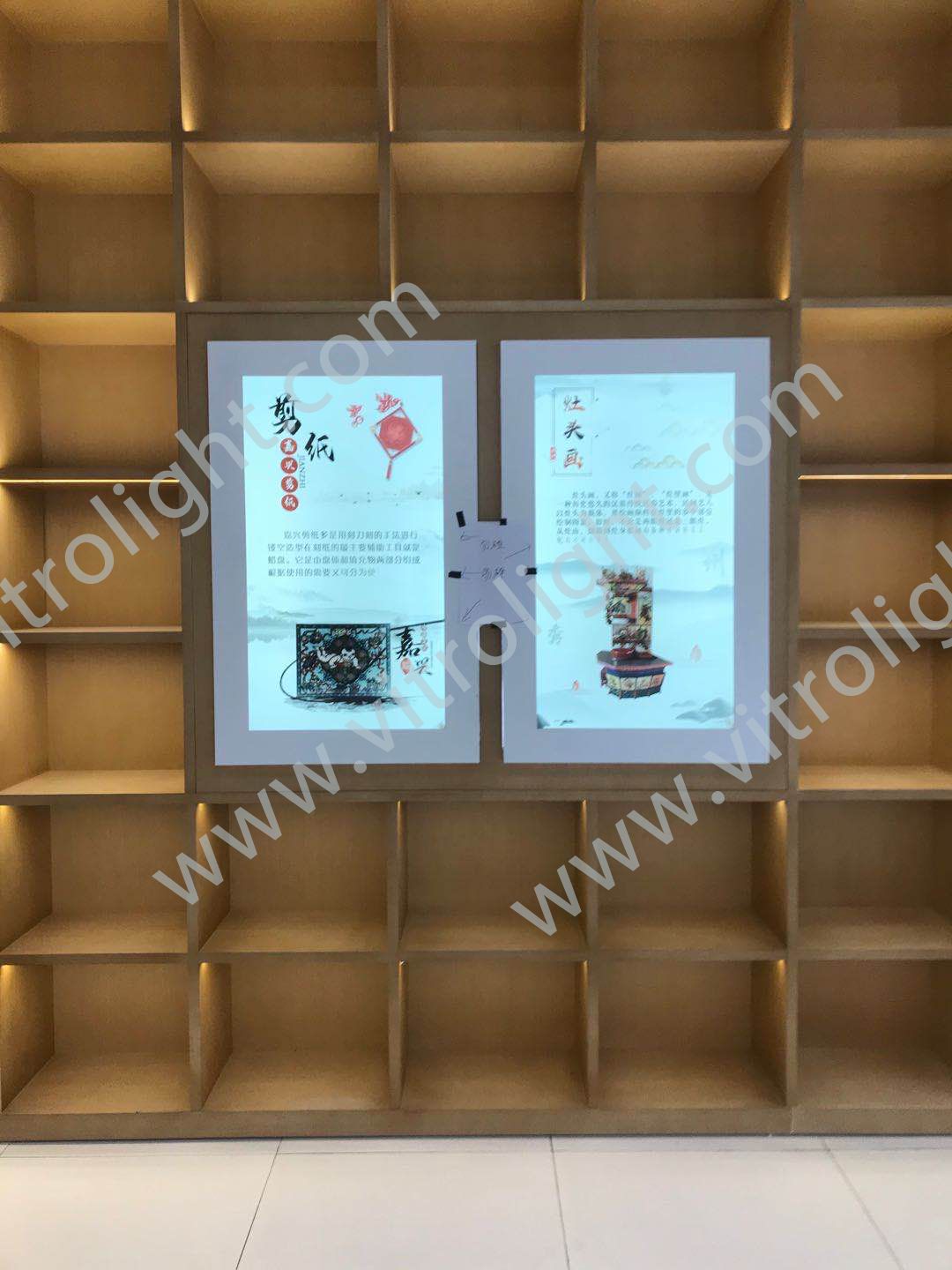 46-inch transparent screen of Jiaxing Xinxiu District Project Pavilion