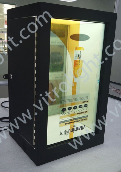 21.5 3D transparent double screen freezer