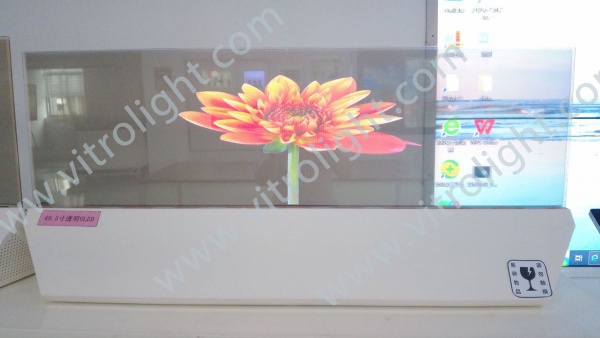 49.5 Inch OLED Transparent Bar Display    