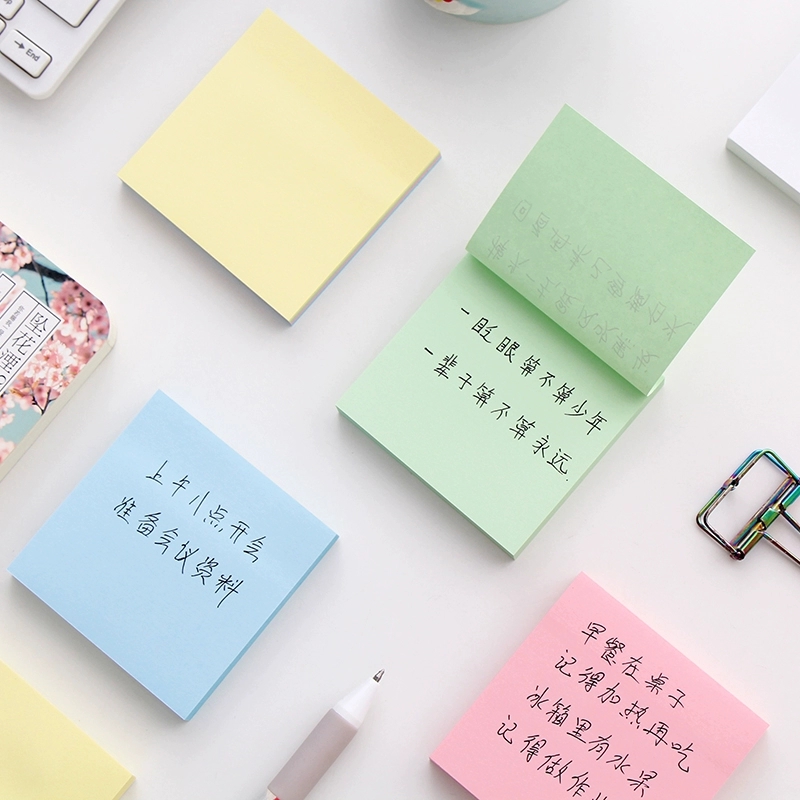 新颖源便利贴告示贴便签纸计划本留言贴 五色便利贴