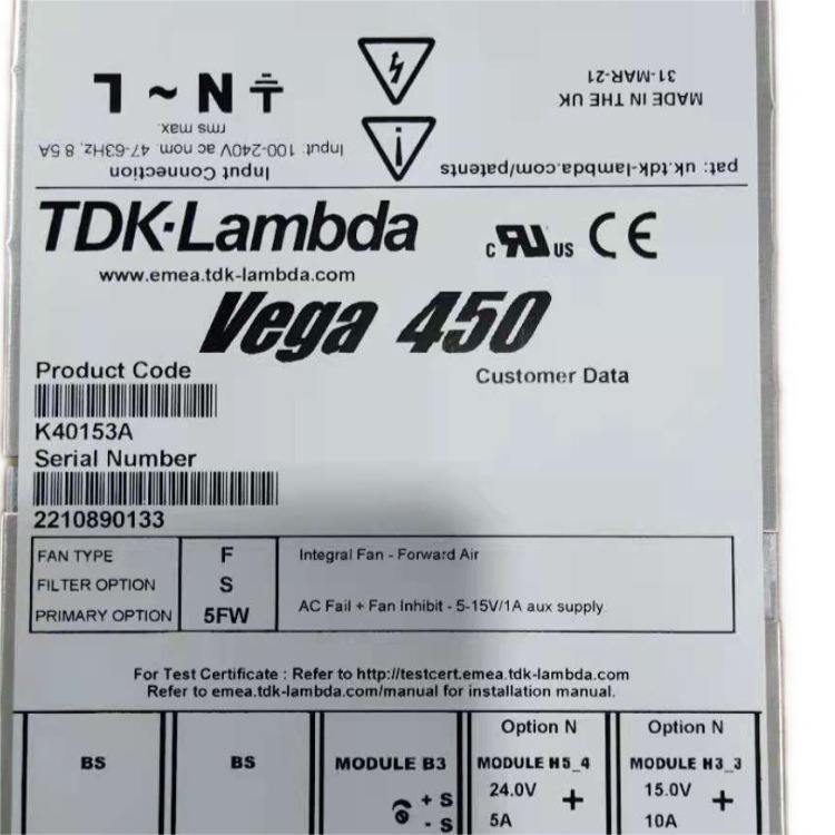 A5E44722441, A7B82004452273, TDK-Lambda Vega 450 K40153A, Siemens