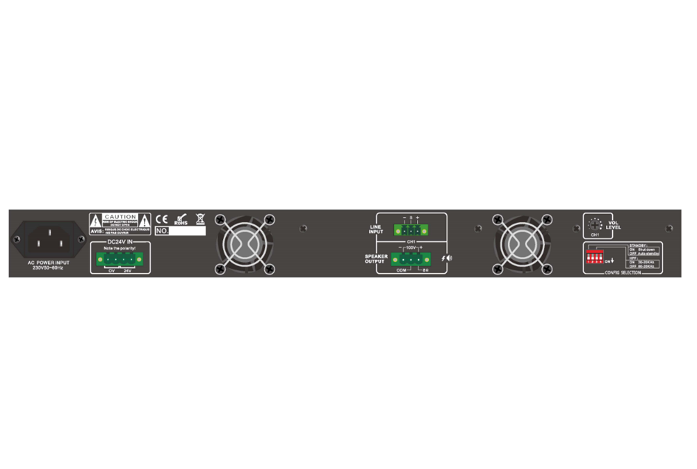 100V Class D Power Amplifier DA-120 DA-240 DA-350 DA-500 100V Class D Power Amplifier DA-120 DA-240 DA-350 DA-500