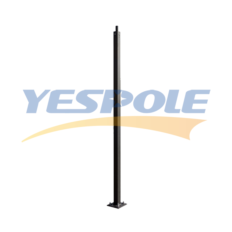 Square Straight Steel light pole
