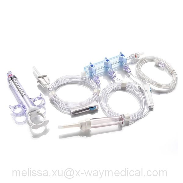 Medical Liquid Medicine IV cannula Administration Fluids Flow control stopcock, High Pressure monitoring finger grip style Manifolds