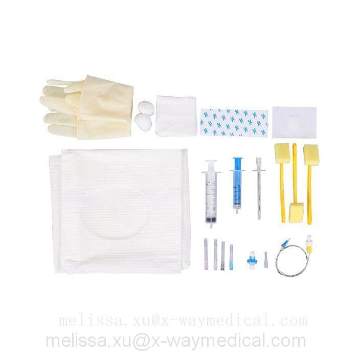 Compound package AS-E epidural anaesthesia kit set, Single-use puncture set local anaesthesia narcotization unit with catheter