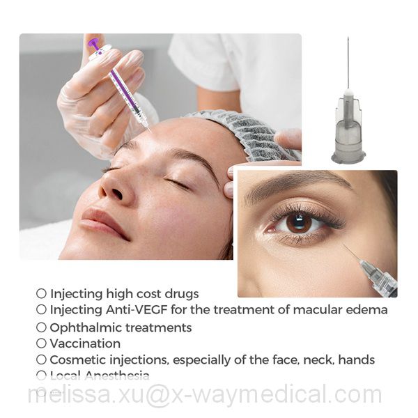 Anesthesia Cosmetic injections Low Dead Space Needle, zero drug redidual vaccination Ophthalmic Anti-VEGF Injecting needles