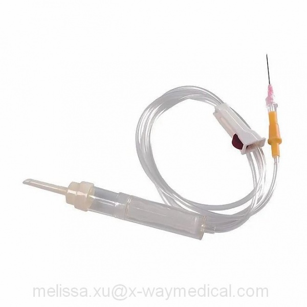 Gravity Blood IV Administration tubing set with vented spike, latex free drip chamber IV transfusion extension tube with hydrophobic bacterial filter