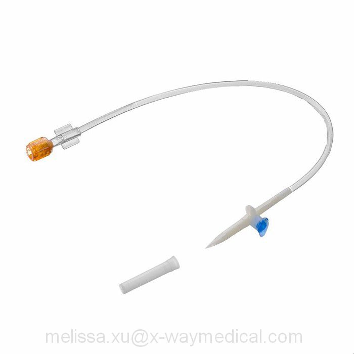 Low pressure contrast media agent Transfer set with clave spike and dual non-return check valve T connector