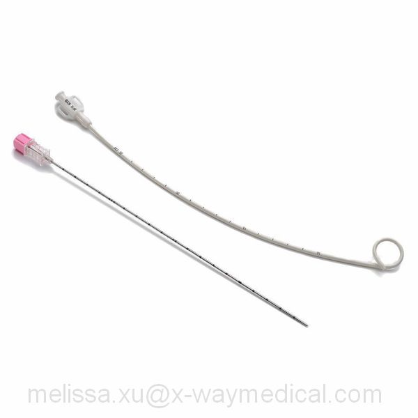 12 months Radiopaque Silicone Long-Term indwelling ureteral stent, 6F 7F 8F Soft silica long term visualize pigtail stent with marker and spray PTFE guide wire