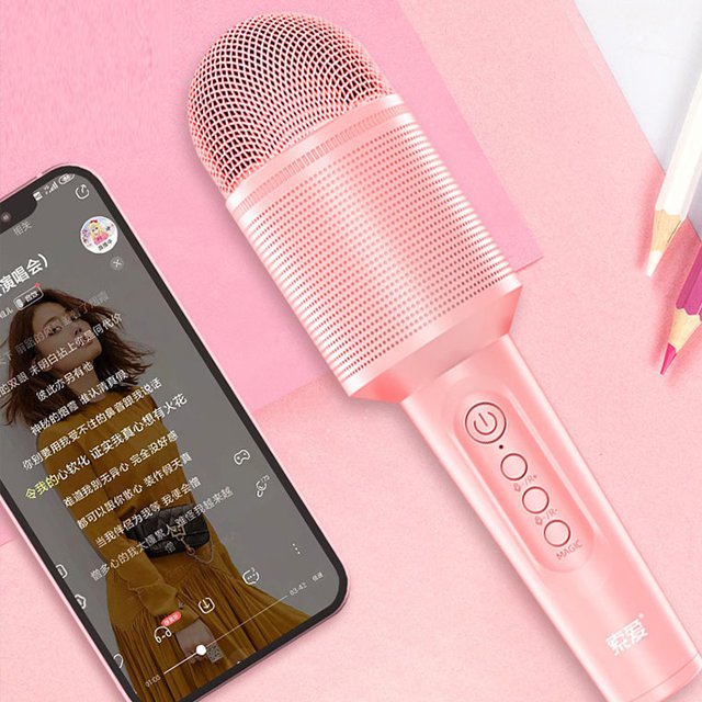 Singing artifact audio integrated wireless bluetooth family ktv children microphone