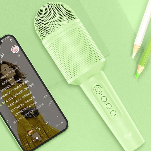 Singing artifact audio integrated wireless bluetooth family ktv children microphone